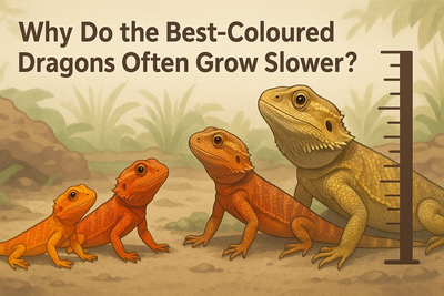 Why Do the Best-Coloured Dragons Often Grow Slower?
