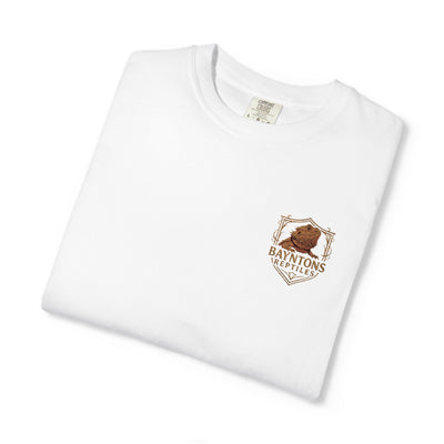 Unisex Garment-Dyed T-shirt New Bayntons Reptiles gold design