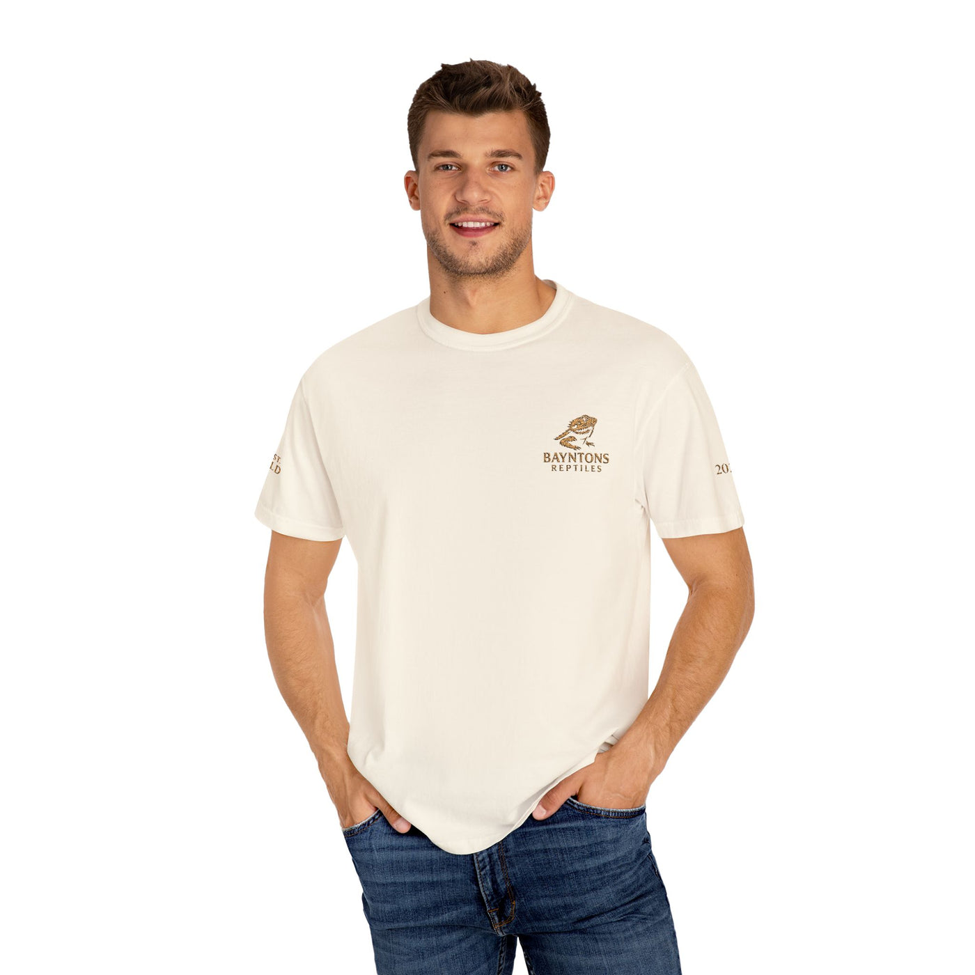 Unisex Garment-Dyed T-shirt New Gold Bayntons Reptiles