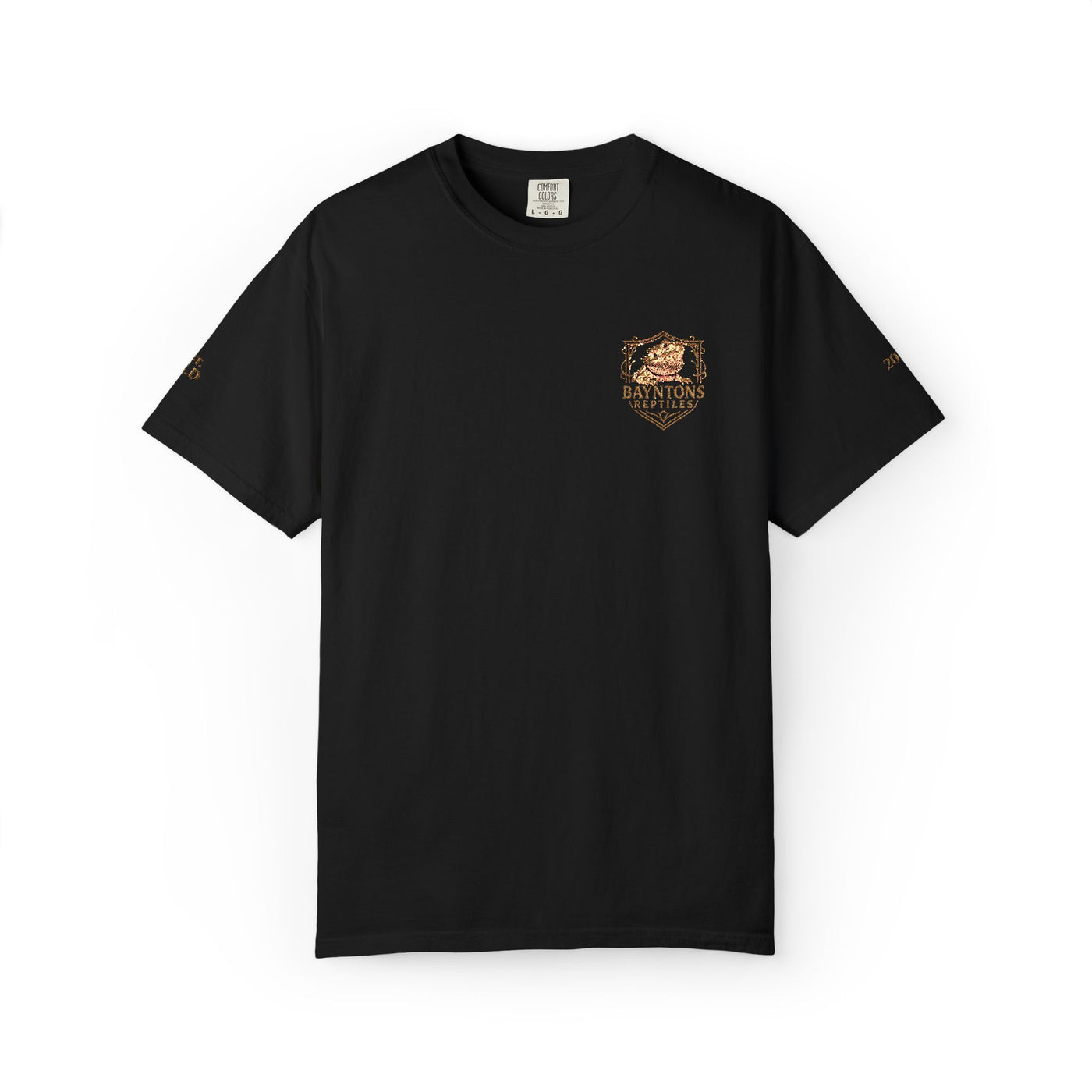 Unisex Garment-Dyed T-shirt New Bayntons Reptiles gold design