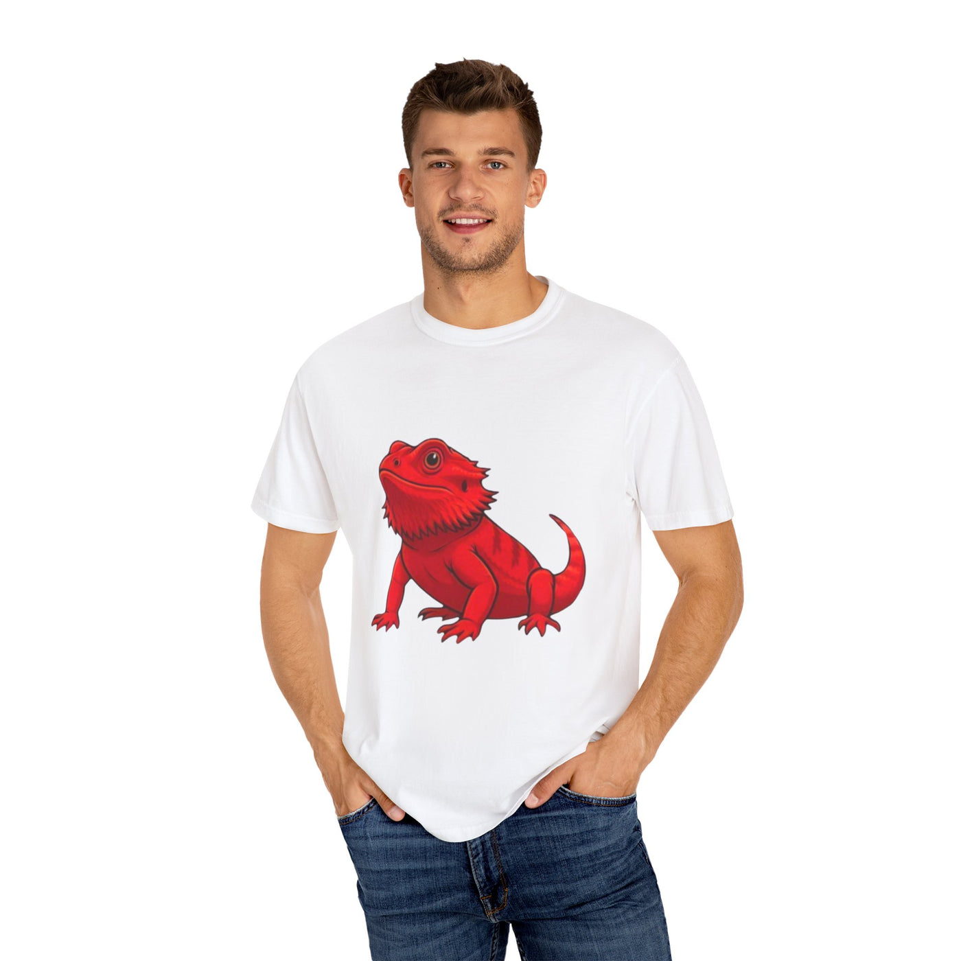 Bearded Dragon Lover's T-Shirt - Garment-Dyed Unisex Tee