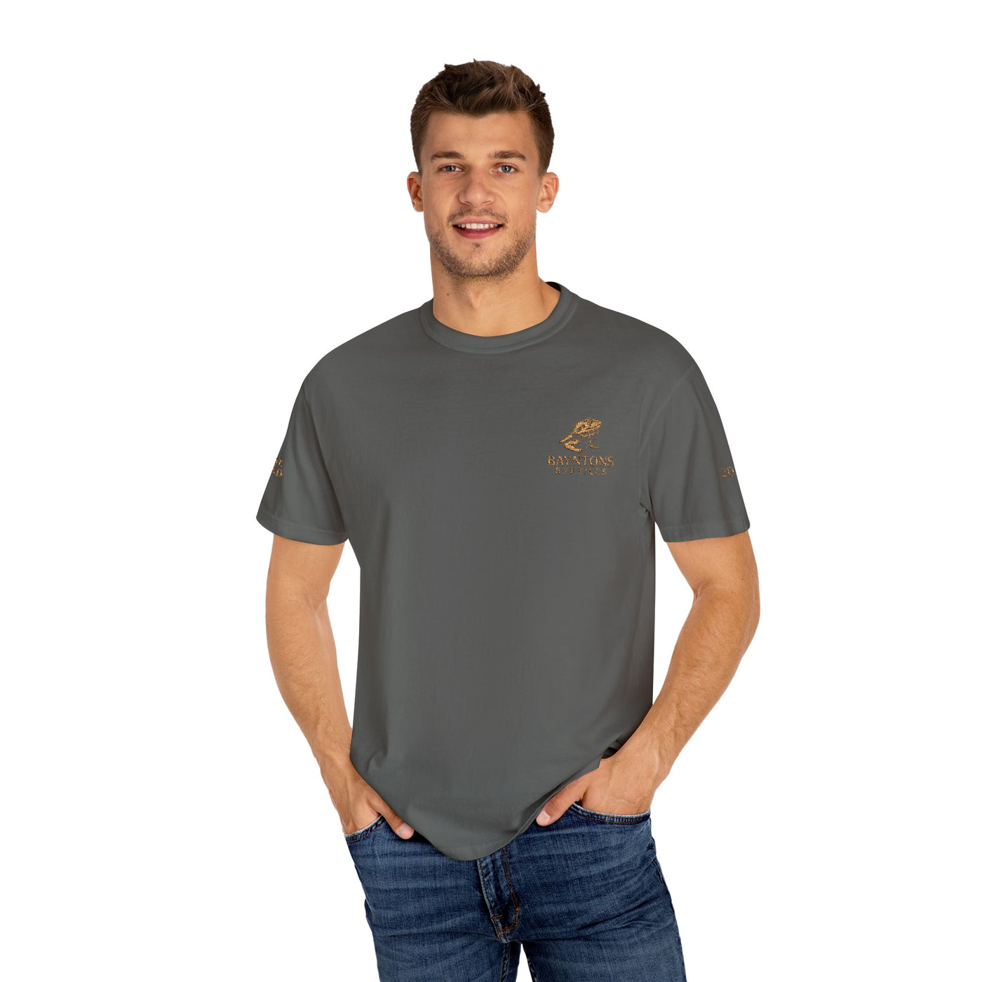 Unisex Garment-Dyed T-shirt New Gold Bayntons Reptiles