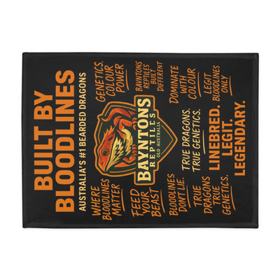 Bulit by Bloodlines Plush Fleece Blanket