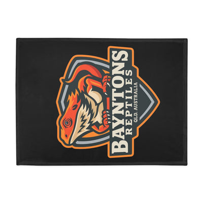 Bayntons Reptiles Plush Fleece Blanket Black