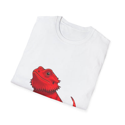 Red Lizard Graphic T-Shirt for Reptile Lovers