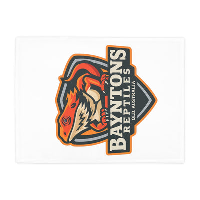 Bayntons Reptiles Fleece Blanket white