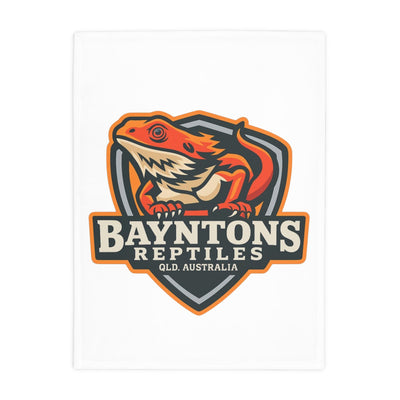 Bayntons Reptiles Fleece Blanket white