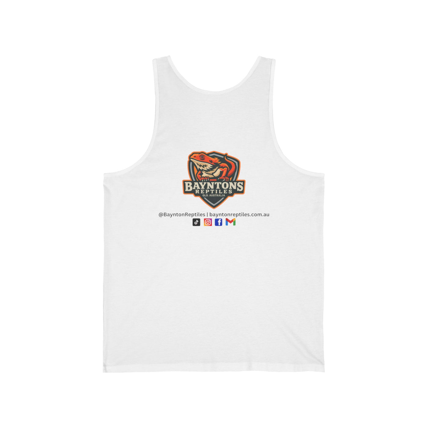 Bearded Dragon Unisex Jersey Tank - Cool and Stylish Reptile Design