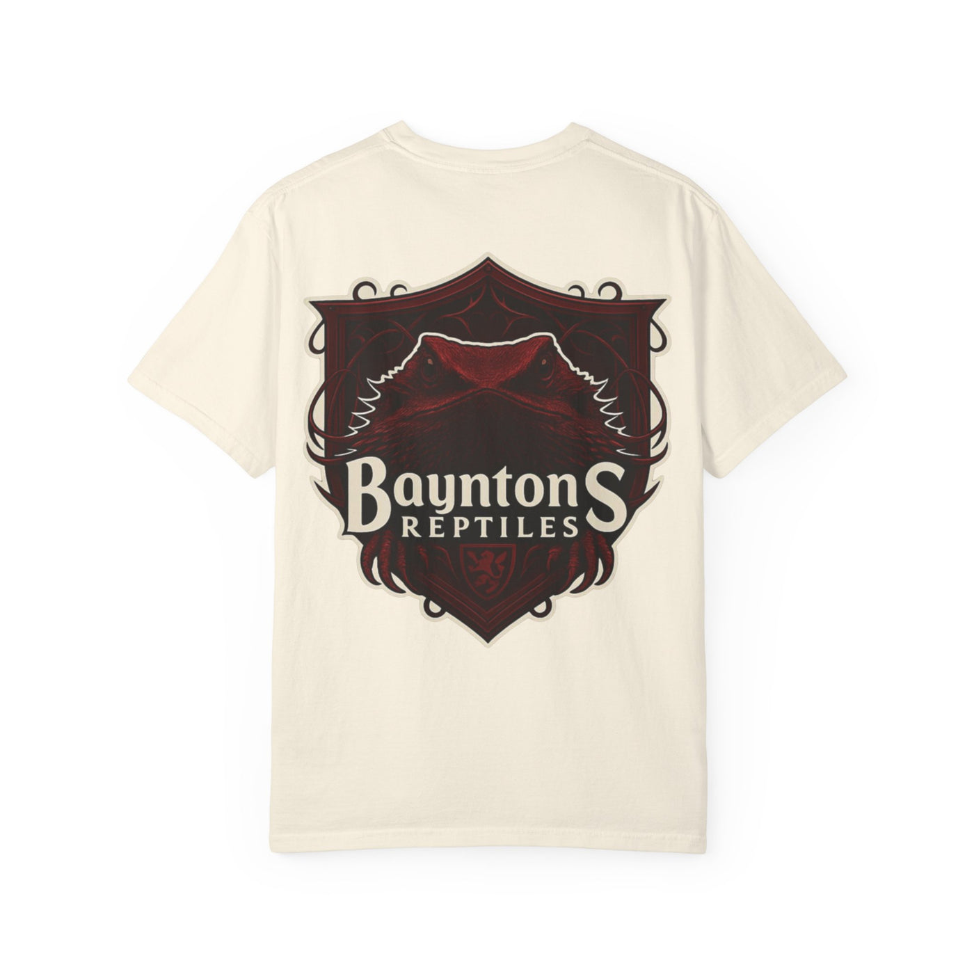 Unisex Garment-Dyed T-shirt New Bayntons Reptiles Logo