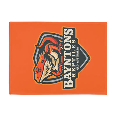 Bayntons Reptiles Plush Fleece Blanket Orange