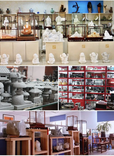 Japanese Style Natural Stone Water Bowl Water Fountain Flower pots Planter For Courtyard Landscape Home Garden Decoration