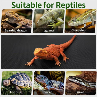 Reptile Mat,Reptile Terrarium Substrate Liner For Leopard Gecko, Lizard,Snake,Tortoise,Reptile Flooring