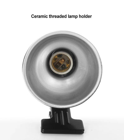 Reptile Heating Lamp Shade Adjustable Metal Lampshade Ceramic Lamps Heada Snakes Lizards Turtle Reptiles Lighting Supplies