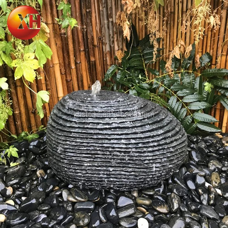 Japanese Style Natural Stone Water Bowl Water Fountain Flower pots Planter For Courtyard Landscape Home Garden Decoration