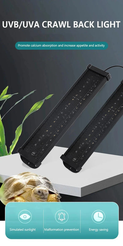 UVA+UVB Reptile Full Spectrum LED Light Turtle Lizard Snake Terrarium Sunbathe Heat Lamp 10.0 20.0 Sun Lamp Sunbathe Heat Lamp
