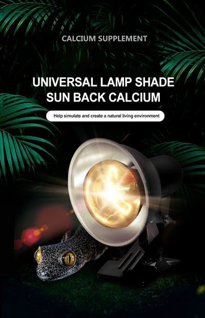 Reptile Heating Lamp Shade Adjustable Metal Lampshade Ceramic Lamps Heada Snakes Lizards Turtle Reptiles Lighting Supplies