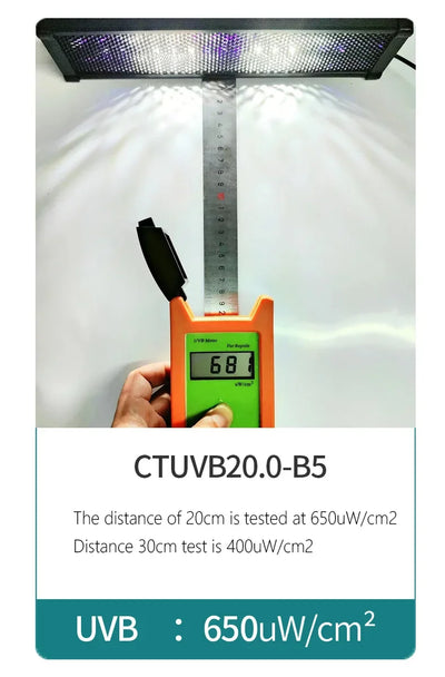 UVA+UVB Reptile Full Spectrum LED Light Turtle Lizard Snake Terrarium Sunbathe Heat Lamp 10.0 20.0 Sun Lamp Sunbathe Heat Lamp