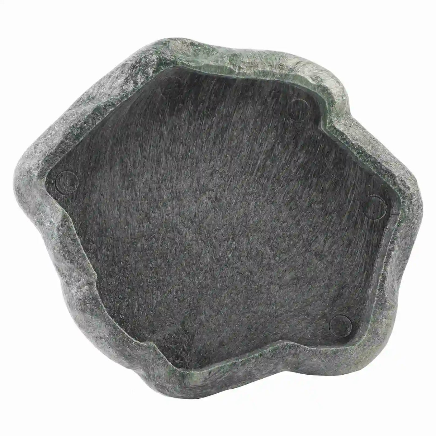 Reptile Feeder ABS Resin Imitation Rock Design Food and Water Dish Feeder Bowl for Tortoise Lizard