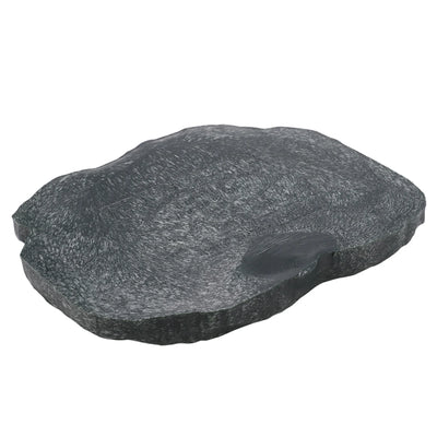 Reptile Feeder ABS Resin Imitation Rock Design Food and Water Dish Feeder Bowl for Tortoise Lizard