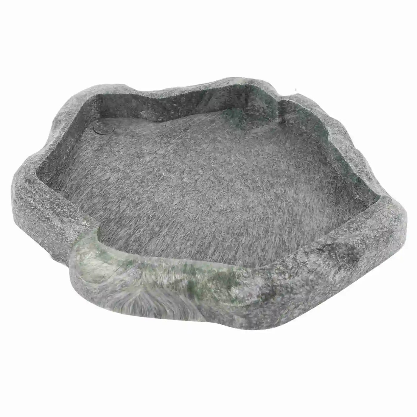 Reptile Feeder ABS Resin Imitation Rock Design Food and Water Dish Feeder Bowl for Tortoise Lizard