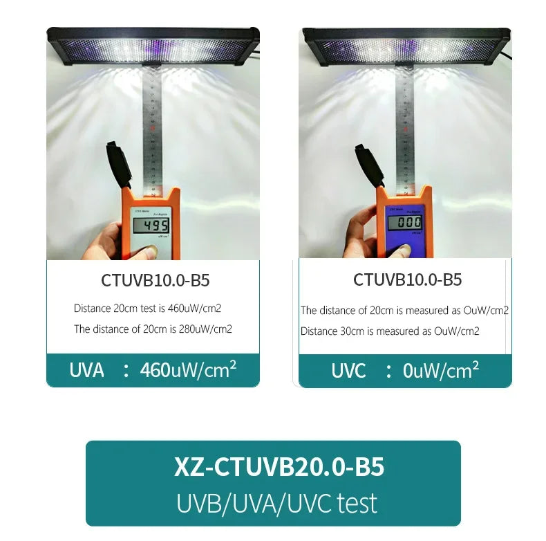 UVA+UVB Reptile Full Spectrum LED Light Turtle Lizard Snake Terrarium Sunbathe Heat Lamp 10.0 20.0 Sun Lamp Sunbathe Heat Lamp