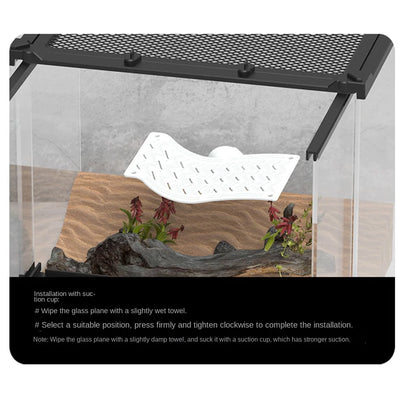 Waterproof Reptile Hammock Swing Perch with Rope Suction Cup Pet Cradle Crawler Easy To Clean Space Saving Sun Mat Hammock