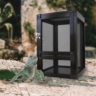 Breeding Box Reptile Tanks Air Screen Cages Reptiles Habitat Reptile Cage for Bearded Dragon Turtles Chameleons Gecko Gerbils
