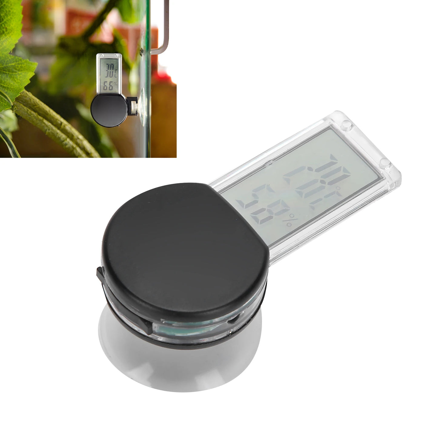 Reptile  Temperature Gauge Thermometer Reptile Terrarium Thermometer Hygrometer Digital Display Pet  Temperature Gauge