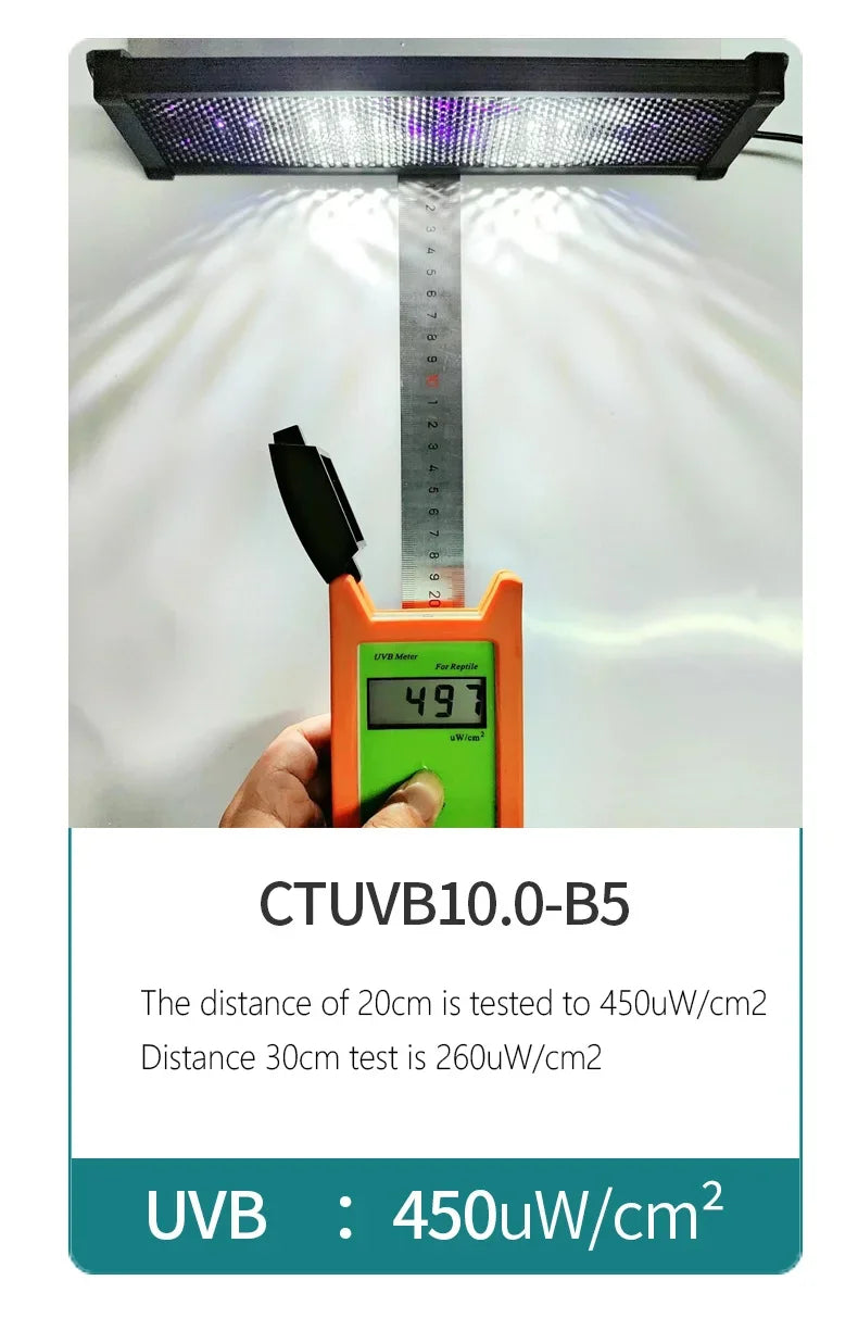 UVA+UVB Reptile Full Spectrum LED Light Turtle Lizard Snake Terrarium Sunbathe Heat Lamp 10.0 20.0 Sun Lamp Sunbathe Heat Lamp