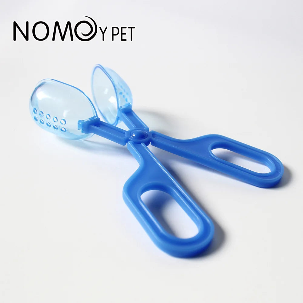 Reptile Feeding Tweezers - Transparent Long Plastic Clip for Hygienic Feeding of Lizards, Turtles, Frogs, Spiders, and Snakes