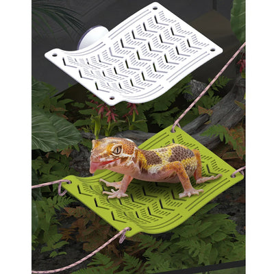 Waterproof Reptile Hammock Swing Perch with Rope Suction Cup Pet Cradle Crawler Easy To Clean Space Saving Sun Mat Hammock