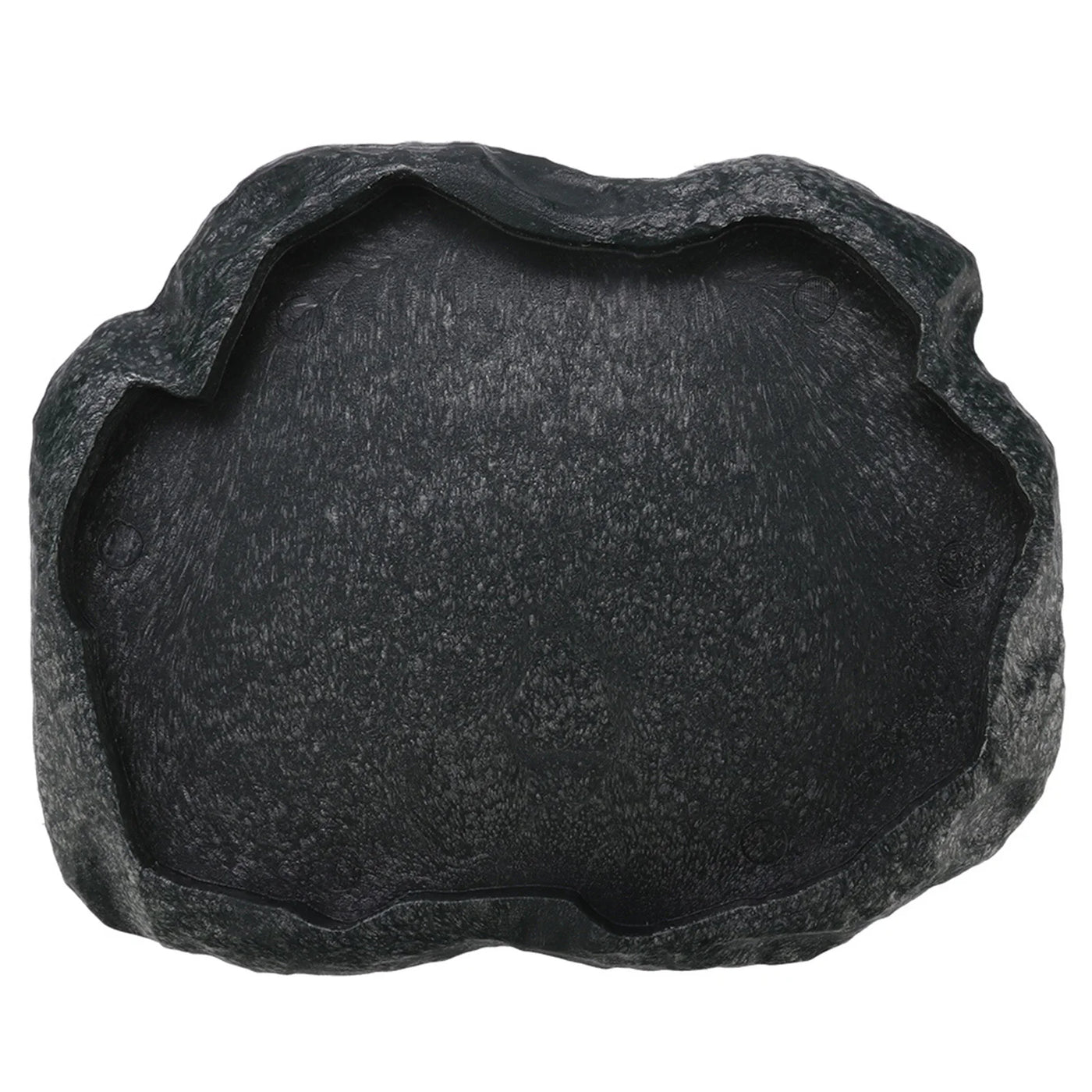 Reptile Feeder ABS Resin Imitation Rock Design Food and Water Dish Feeder Bowl for Tortoise Lizard