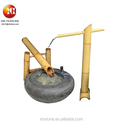 Japanese Style Natural Stone Water Bowl Water Fountain Flower pots Planter For Courtyard Landscape Home Garden Decoration