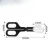 Reptile Feeding Tweezers - Transparent Long Plastic Clip for Hygienic Feeding of Lizards, Turtles, Frogs, Spiders, and Snakes