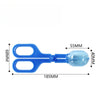 Reptile Feeding Tweezers - Transparent Long Plastic Clip for Hygienic Feeding of Lizards, Turtles, Frogs, Spiders, and Snakes