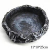 Imitation Stone Bowl Reptile Pet Feeding And Water Bowls Safe And Durable Ideal For Bearded Dragons And Other Small Reptiles