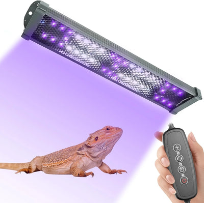 UVA+UVB Reptile Full Spectrum LED Light Turtle Lizard Snake Terrarium Sunbathe Heat Lamp 10.0 20.0 Sun Lamp Sunbathe Heat Lamp