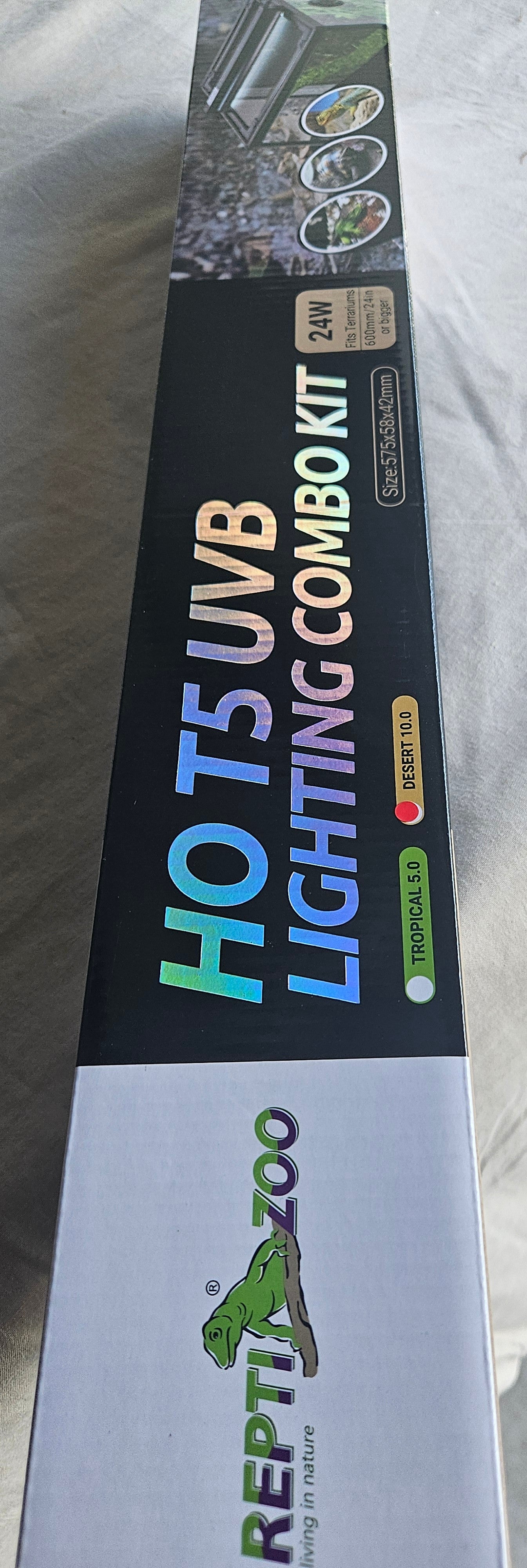 REPTIZOO PRO T5 UVB LIGHTING COMBO KIT 10% 24w