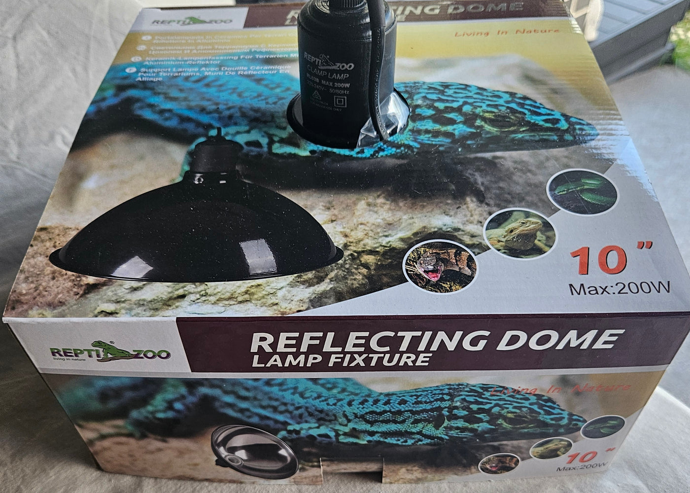 REPTIZOO REFLECTING DOME LAMP FIXTURE