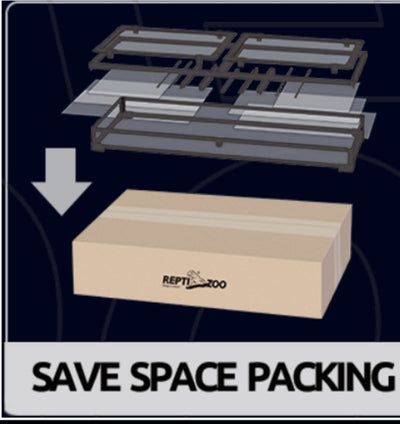 REPTIZOO GLASS TERRARIUM – 900MM (914×457×600MM) DOUBLE DOOR PROFESSIONAL ENCLOSURE