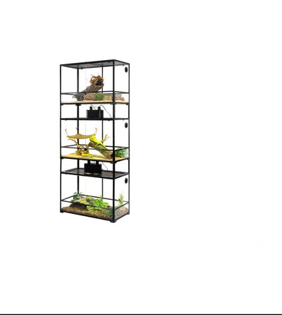 REPTIZOO GLASS TERRARIUM – 900MM (914×457×600MM) DOUBLE DOOR PROFESSIONAL ENCLOSURE