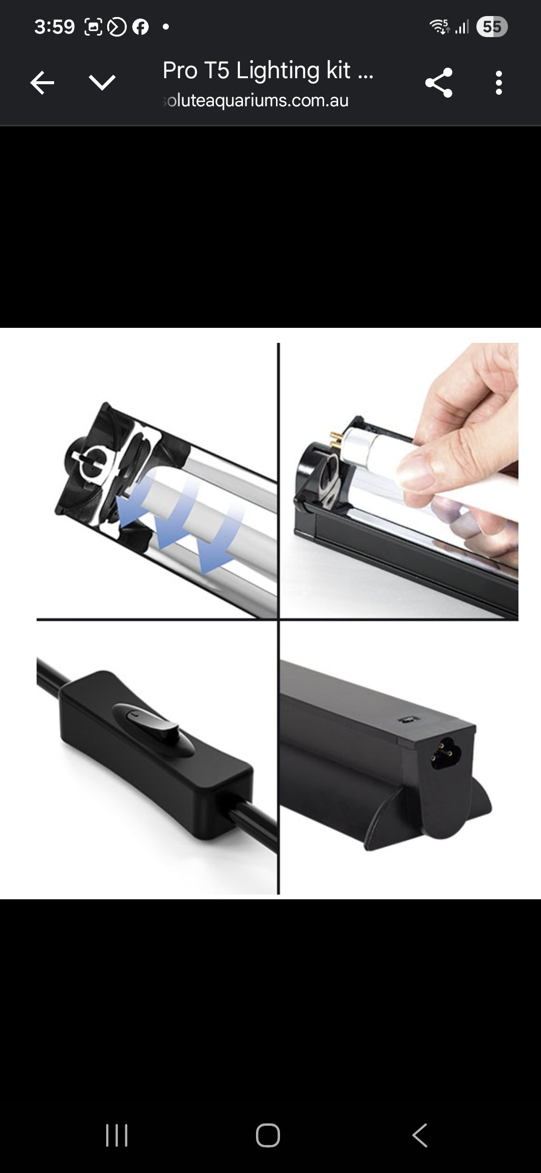 REPTIZOO PRO T5 UVB LIGHTING COMBO KIT 10% 24w